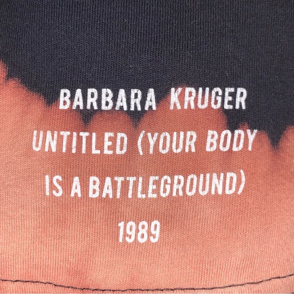 Bleach Dyed "Your Body Is A Battleground" Tee - Picture 4 of 8